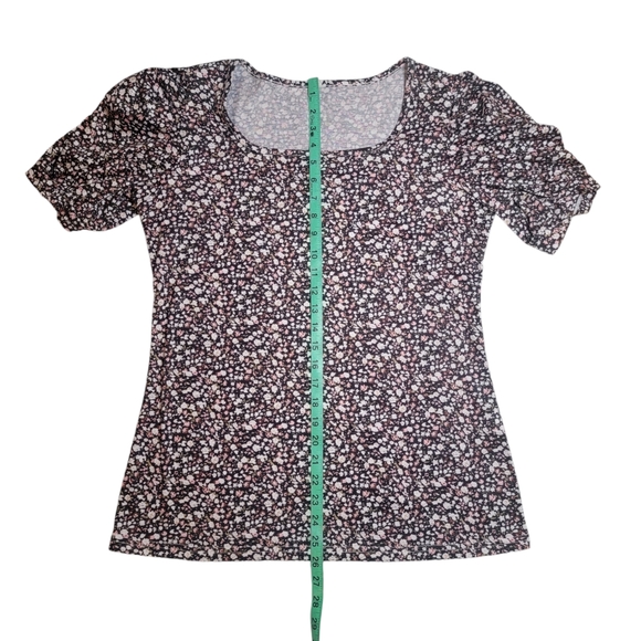 Floral Blouse - Multicolor Top - Women's Size Large - L - Picture 4 of 8